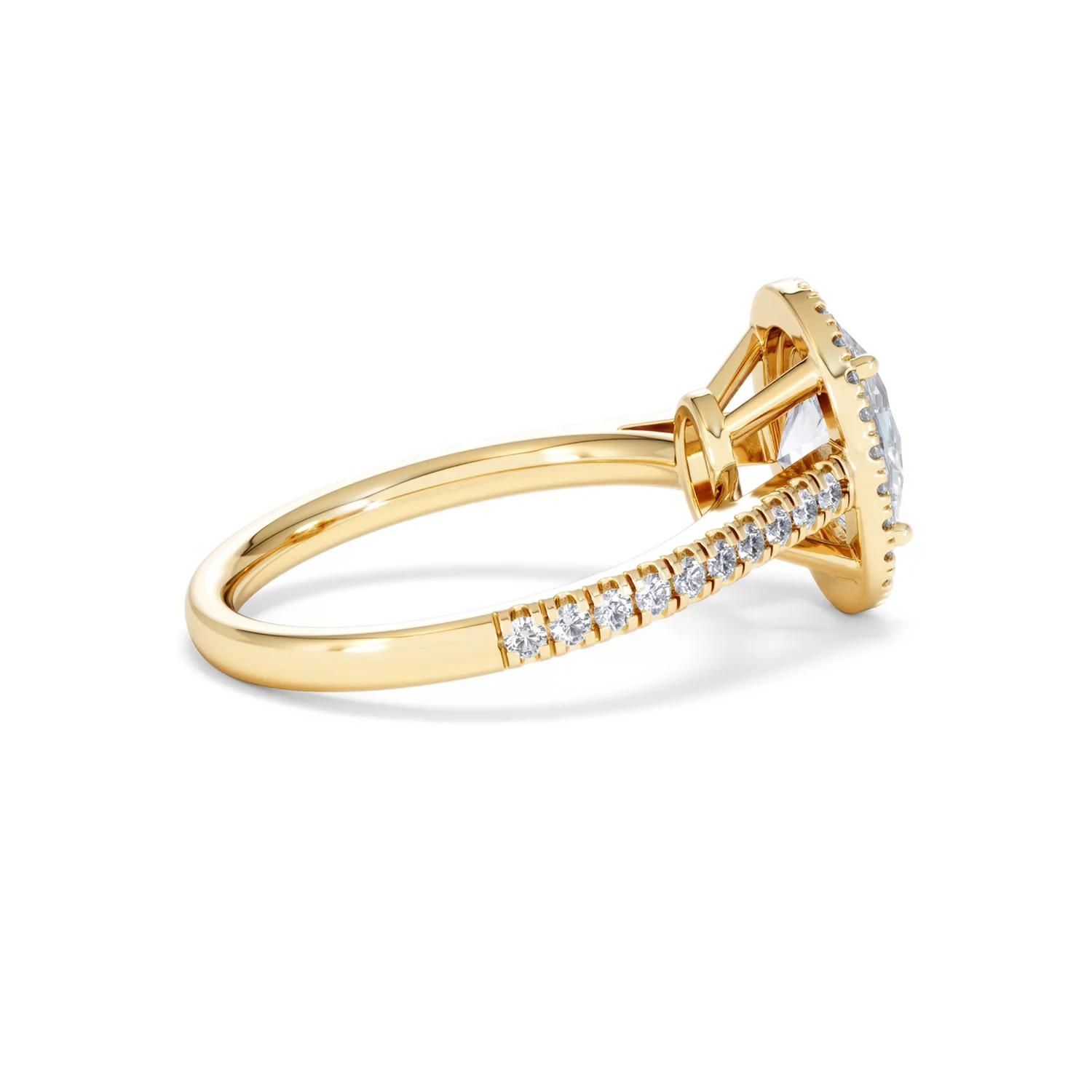 Georgina Lab Oval Diamond Halo Engagement Ring 18K Gold 2.05ct F/VS1 - Image 35