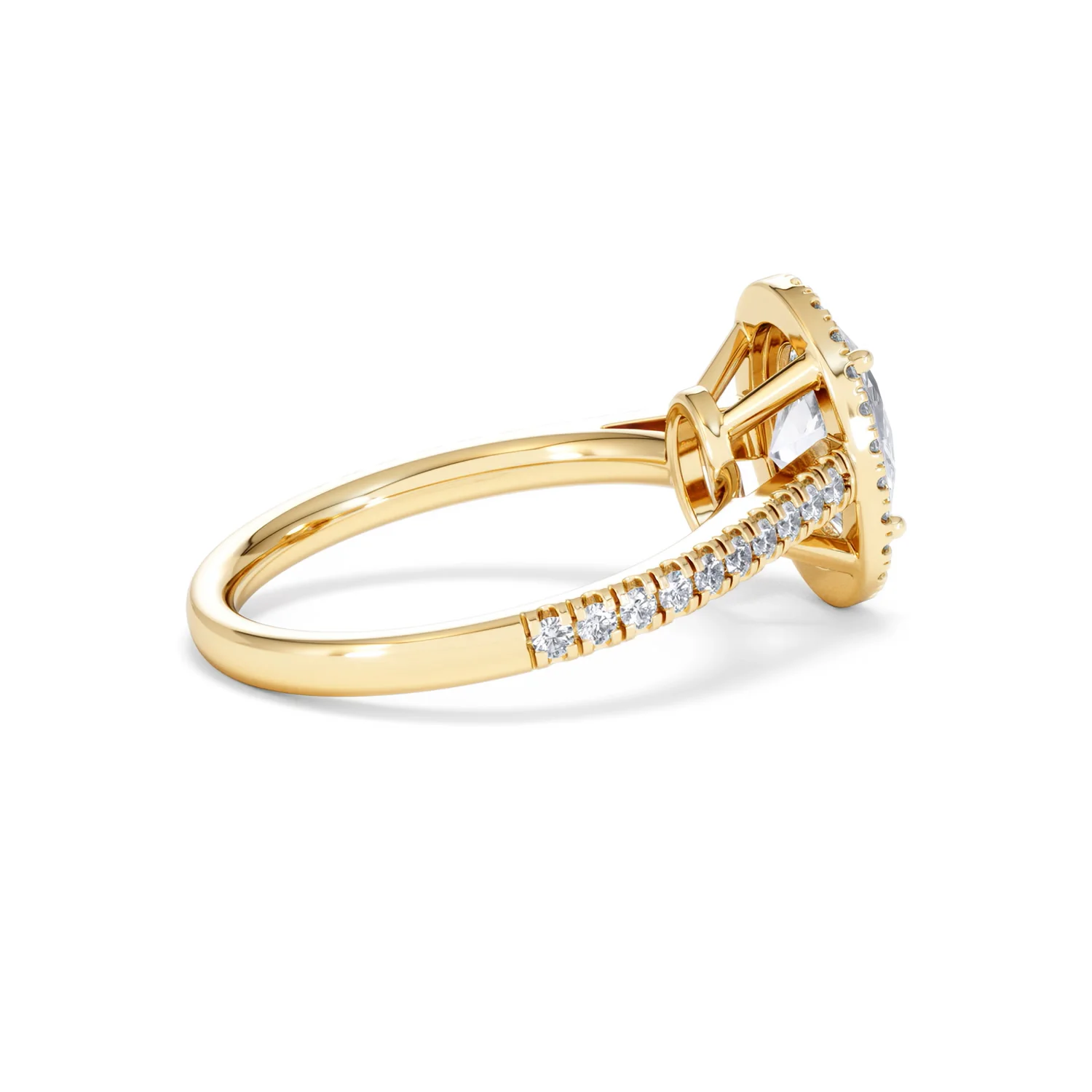 Georgina Lab Oval Diamond Halo Engagement Ring 18K Gold 2.05ct F/VS1 - Image 36