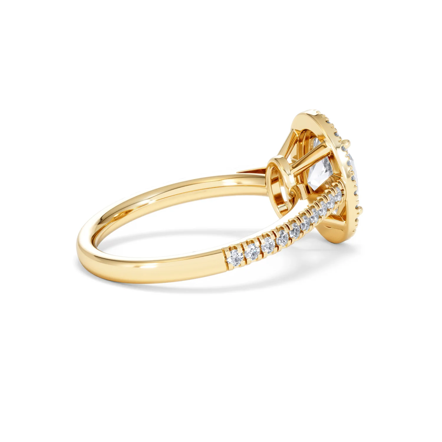 Georgina Lab Oval Diamond Halo Engagement Ring 18K Gold 2.05ct F/VS1 - Image 37