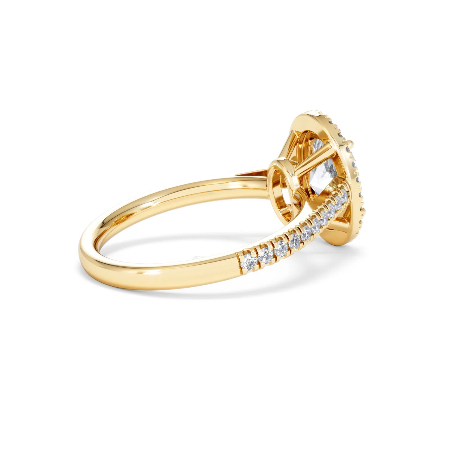 Georgina Lab Oval Diamond Halo Engagement Ring 18K Gold 2.05ct F/VS1 - Image 38