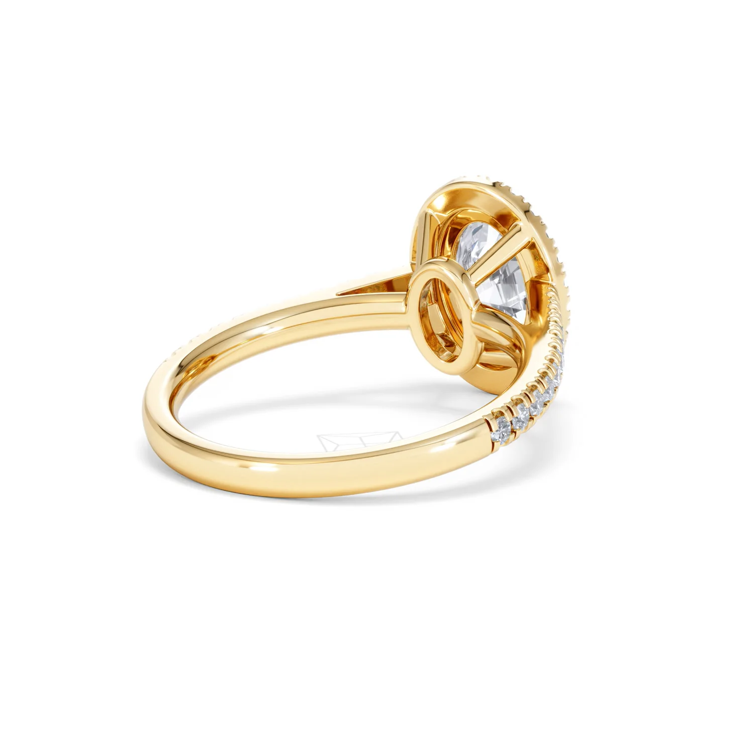 Georgina Lab Oval Diamond Halo Engagement Ring 18K Gold 2.05ct F/VS1 - Image 43