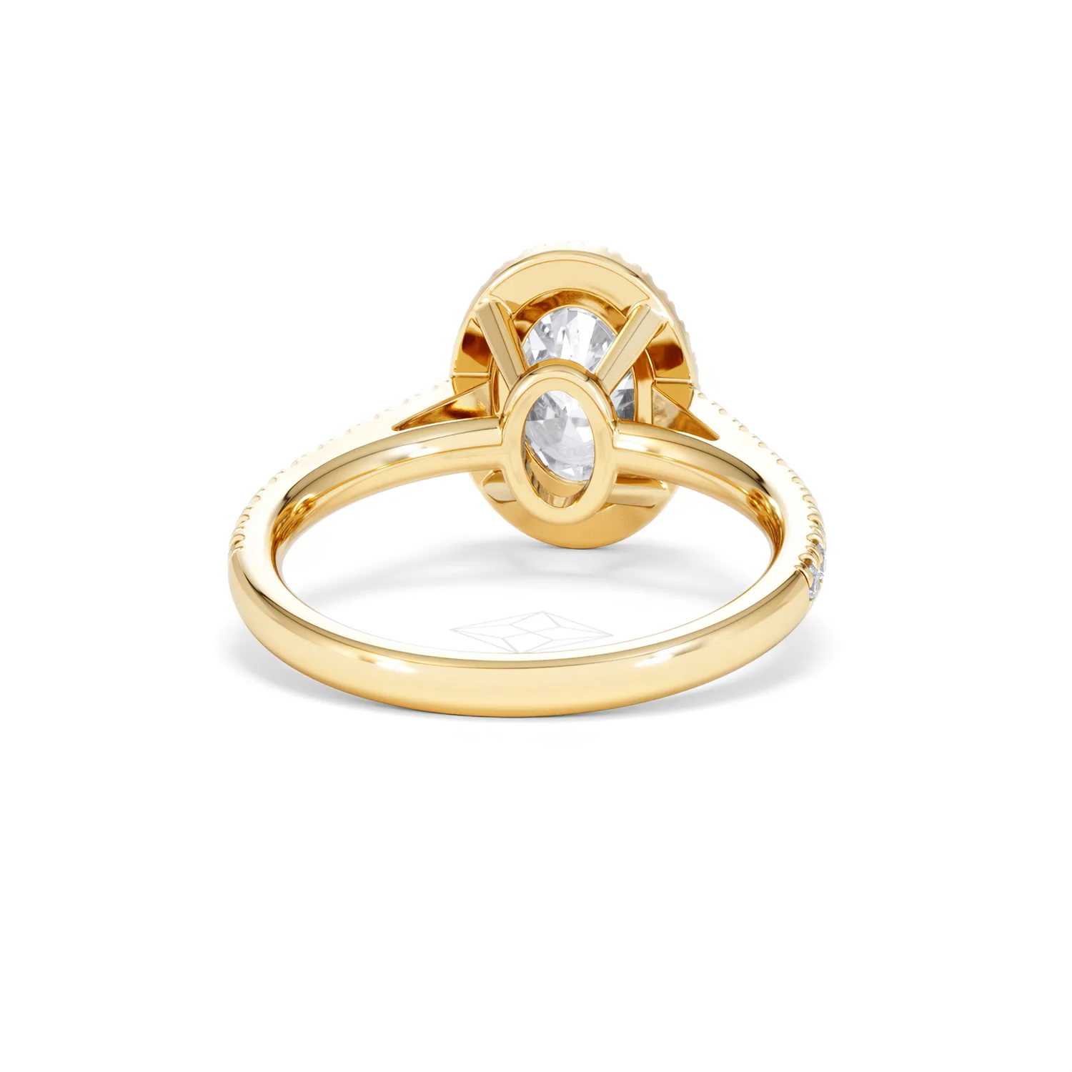Georgina Lab Oval Diamond Halo Engagement Ring 18K Gold 2.05ct F/VS1 - Image 49