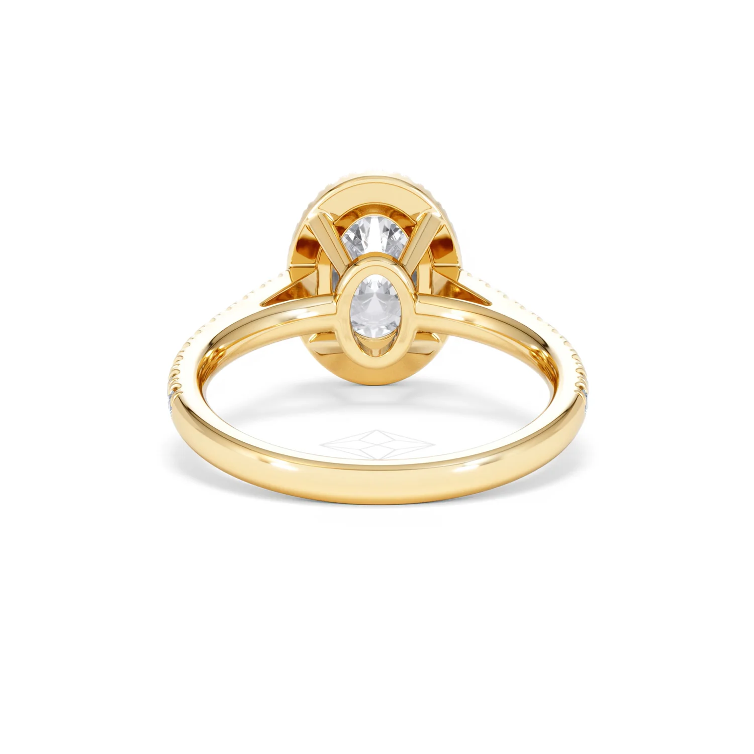 Georgina Lab Oval Diamond Halo Engagement Ring 18K Gold 2.05ct F/VS1 - Image 51