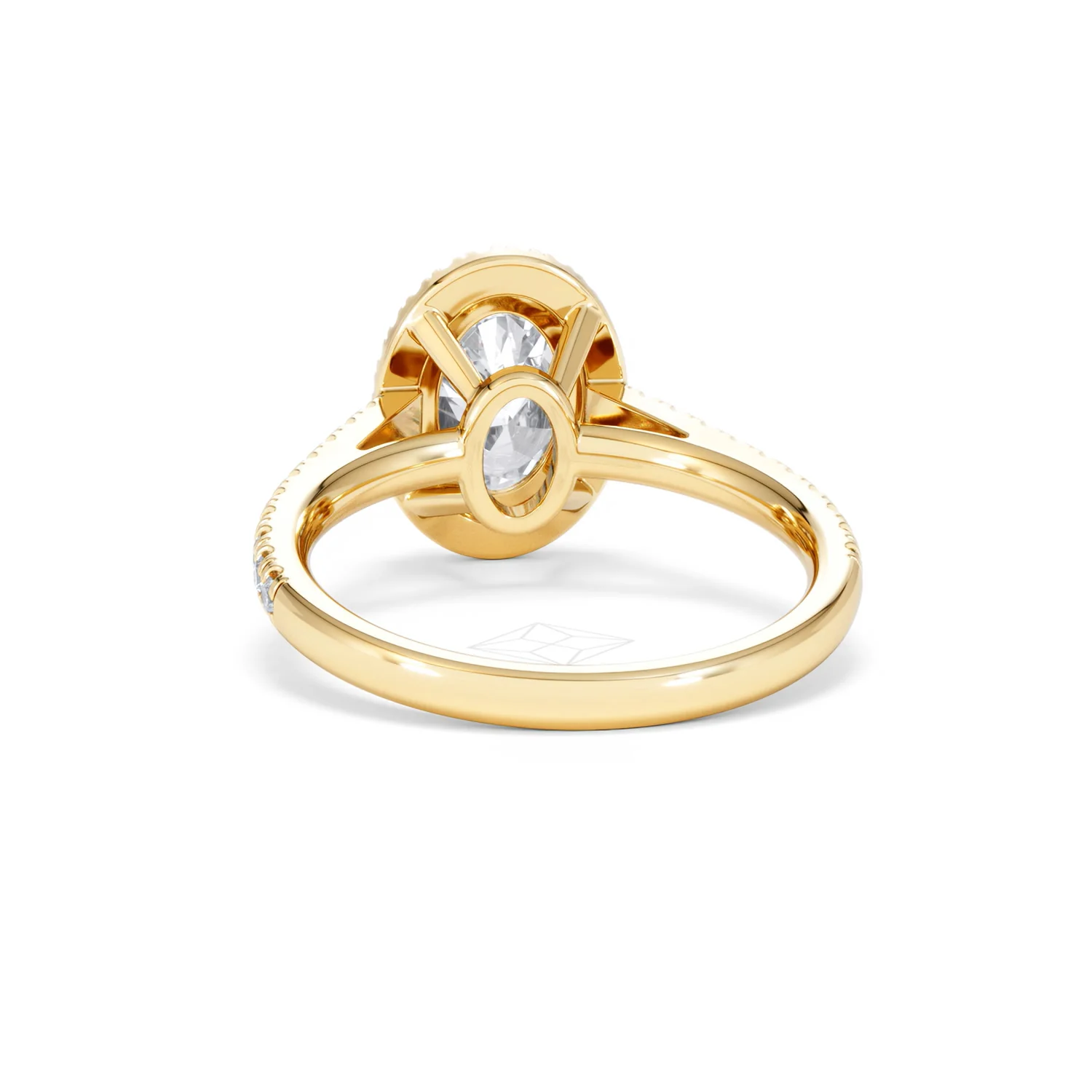 Georgina Lab Oval Diamond Halo Engagement Ring 18K Gold 2.05ct F/VS1 - Image 53