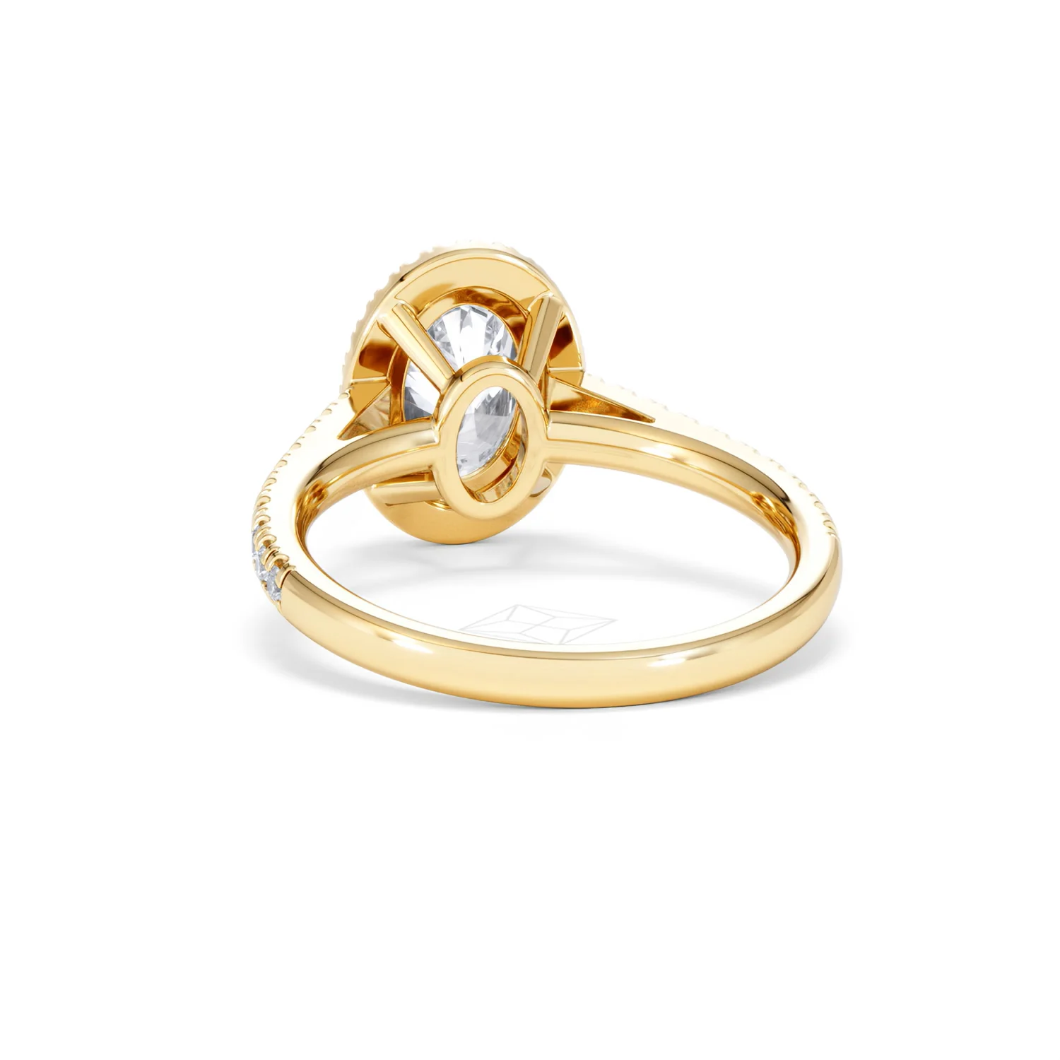 Georgina Lab Oval Diamond Halo Engagement Ring 18K Gold 2.05ct F/VS1 - Image 54