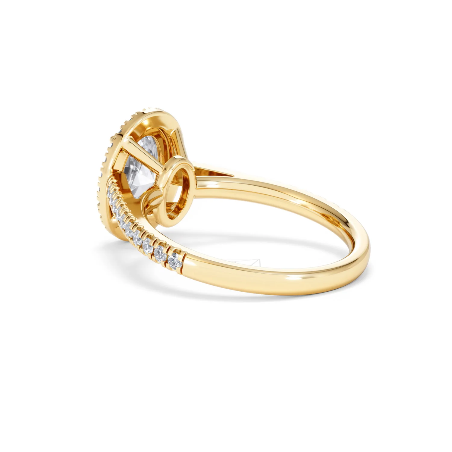 Georgina Lab Oval Diamond Halo Engagement Ring 18K Gold 2.05ct F/VS1 - Image 61