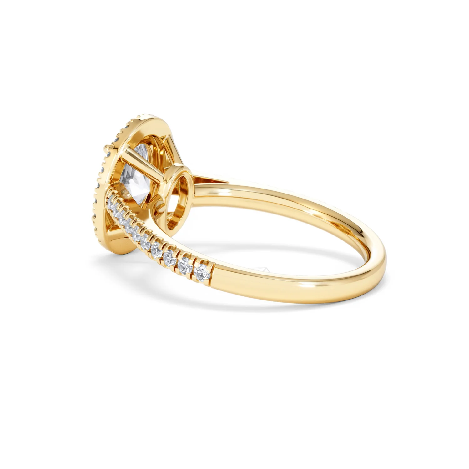 Georgina Lab Oval Diamond Halo Engagement Ring 18K Gold 2.05ct F/VS1 - Image 63