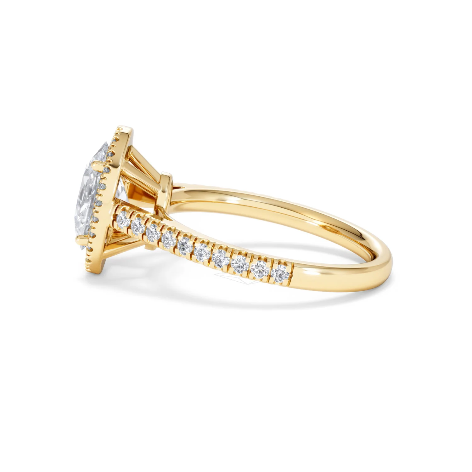 Georgina Lab Oval Diamond Halo Engagement Ring 18K Gold 2.05ct F/VS1 - Image 70