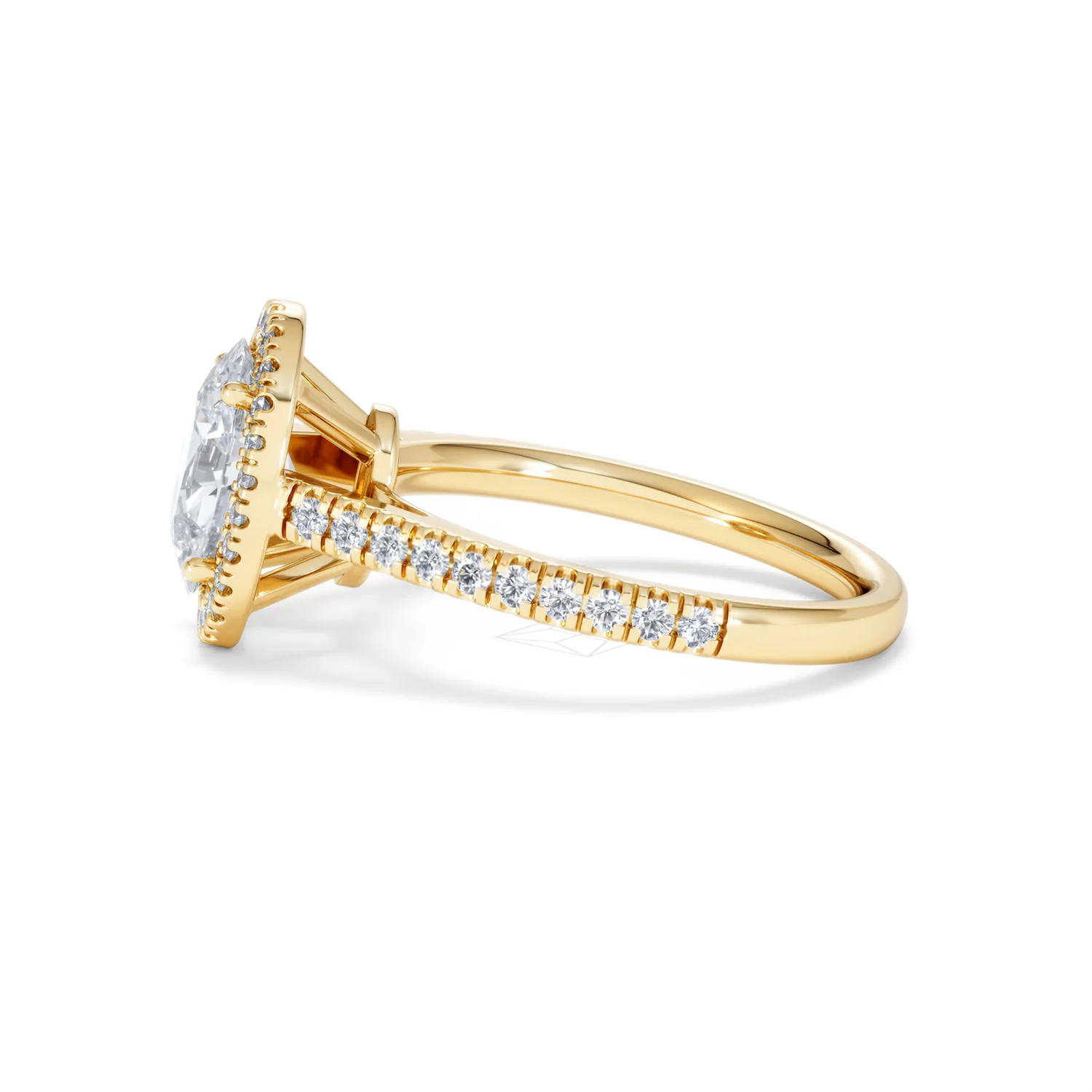 Georgina Lab Oval Diamond Halo Engagement Ring 18K Gold 2.05ct F/VS1 - Image 72