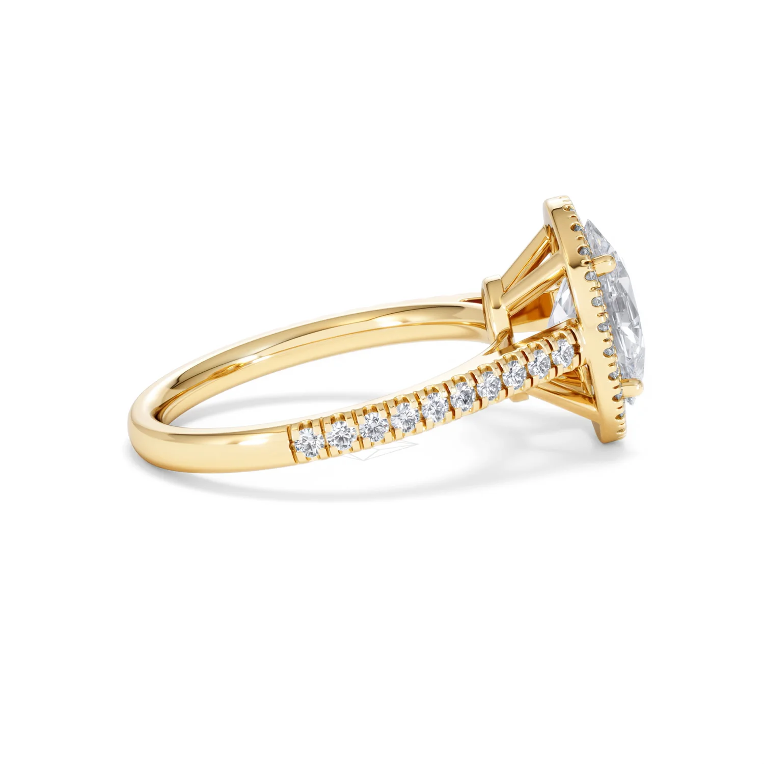 Georgina Lab Oval Diamond Halo Engagement Ring 18K Gold 2.55ct F/VS1 - Image 33