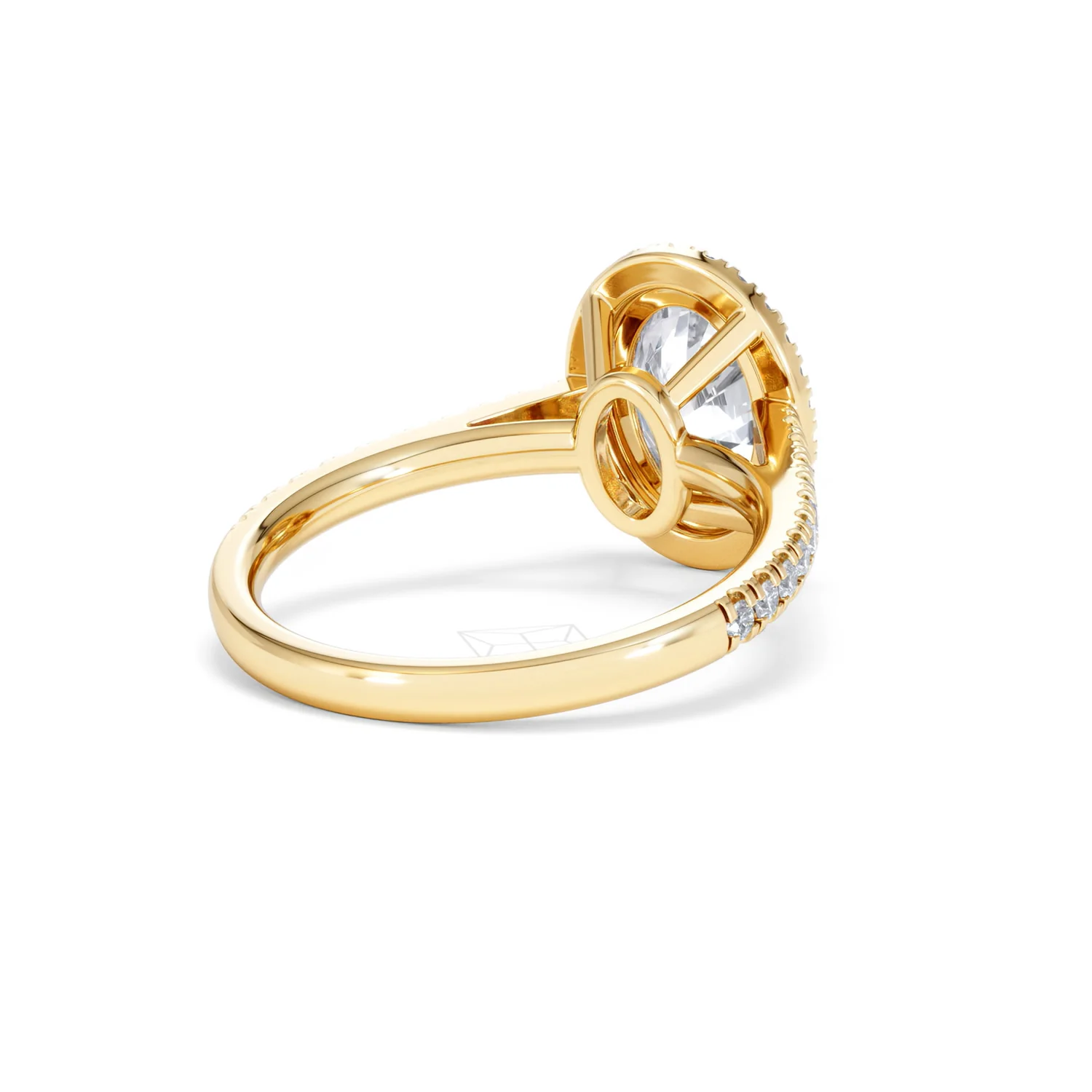 Georgina Lab Oval Diamond Halo Engagement Ring 18K Gold 2.55ct F/VS1 - Image 45
