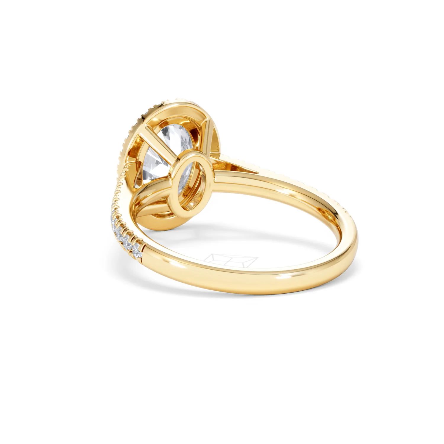 Georgina Lab Oval Diamond Halo Engagement Ring 18K Gold 2.55ct F/VS1 - Image 58
