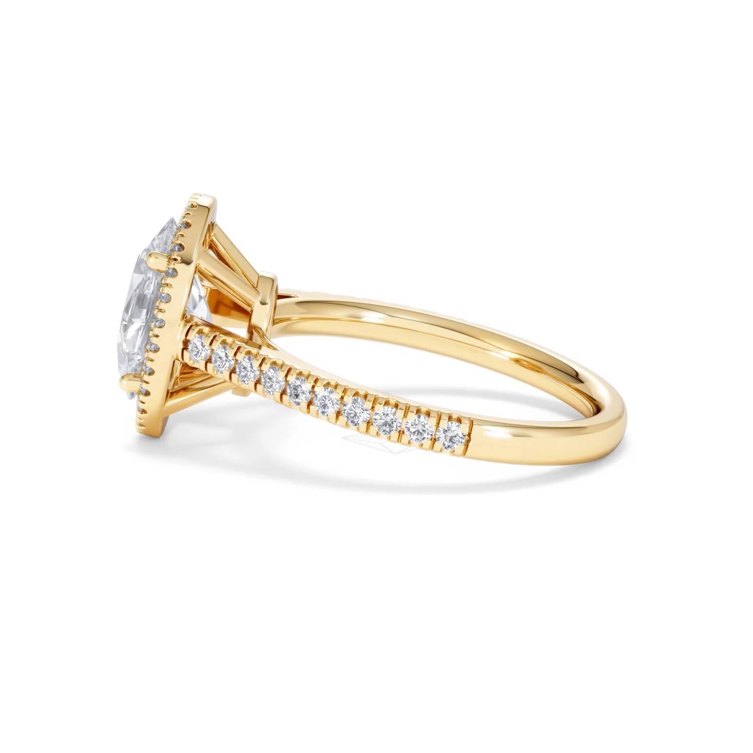 Georgina Lab Oval Diamond Halo Engagement Ring 18K Gold 2.55ct F/VS1 - Image 71