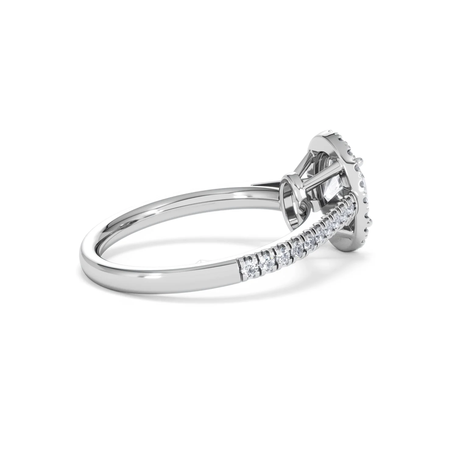 Georgina Lab Oval Diamond Halo Engagement Ring Platinum 1.55ct F/VS1 - Image 37