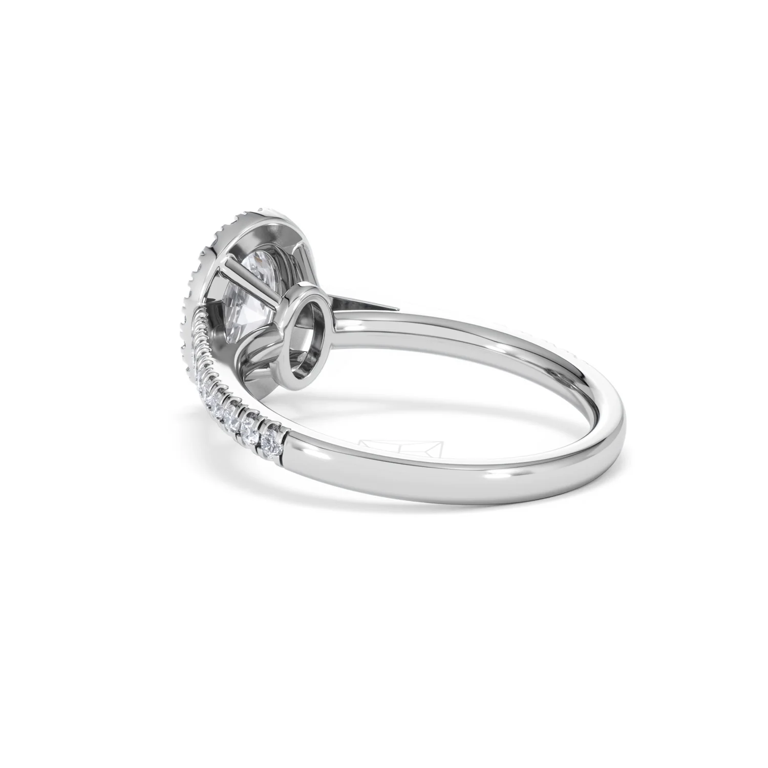 Georgina Lab Oval Diamond Halo Engagement Ring Platinum 1.55ct F/VS1 - Image 60