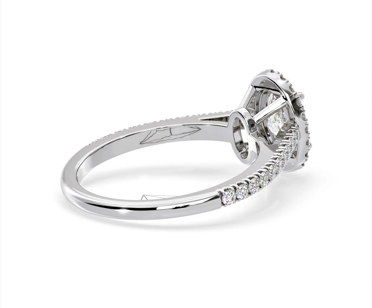 Georgina Lab Oval Diamond Halo Engagement Ring Platinum 2.05ct F/VS1 - Image 138