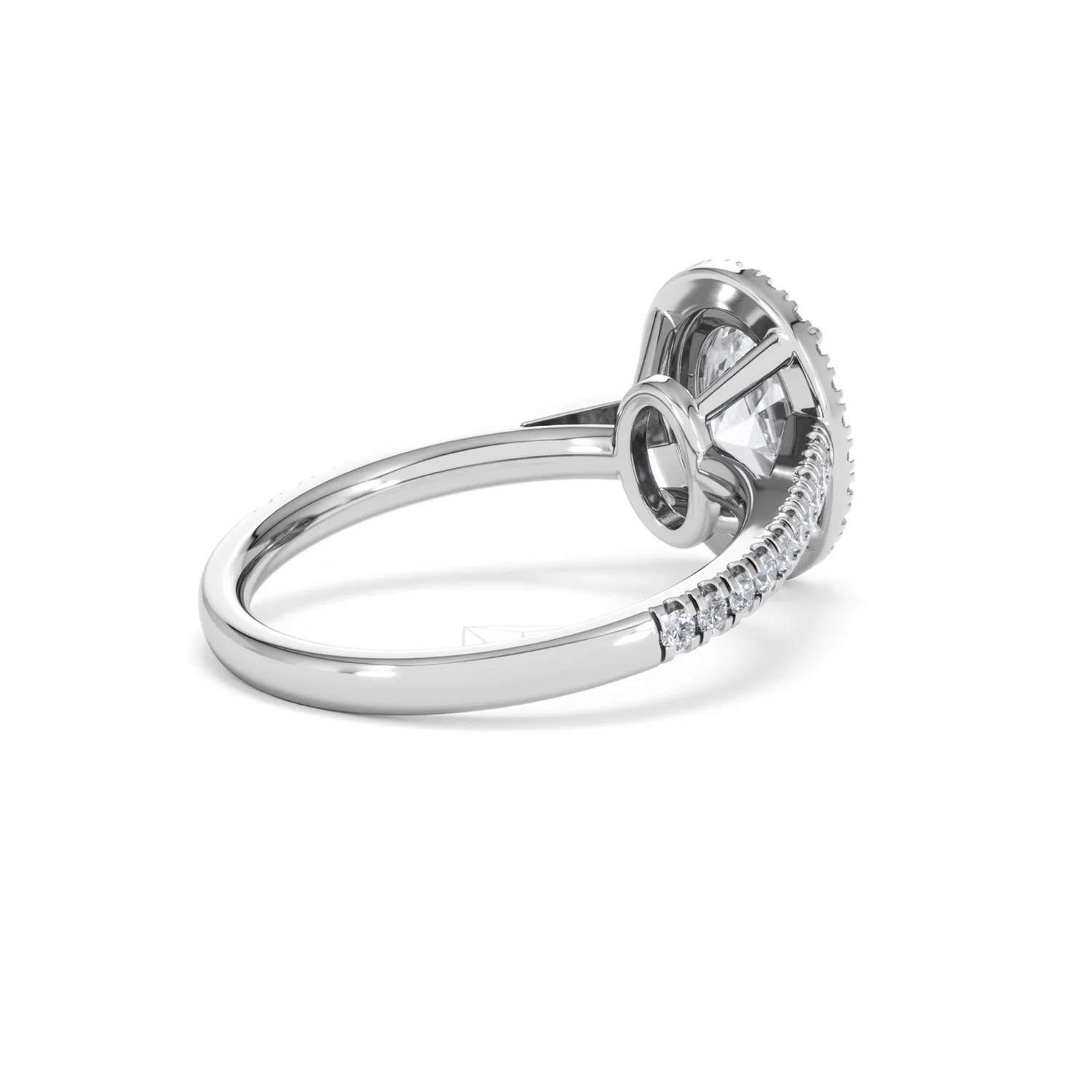 Georgina Lab Oval Diamond Halo Engagement Ring Platinum 2.05ct F/VS1 - Image 41