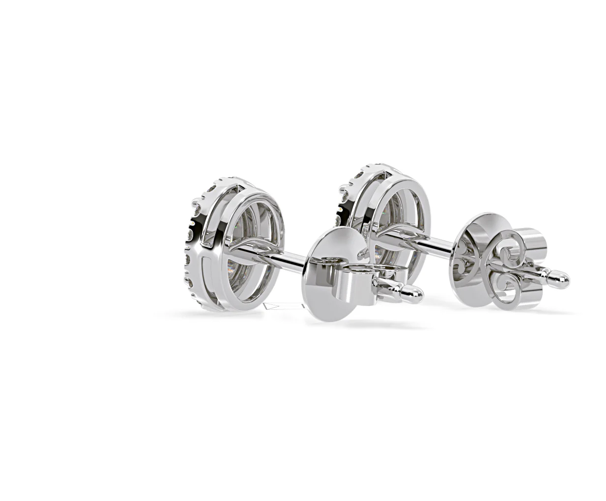 Georgina Yellow Lab Diamond 1.34ct Oval Halo Earrings in 18K White Gold - Elara Collection - Image 38