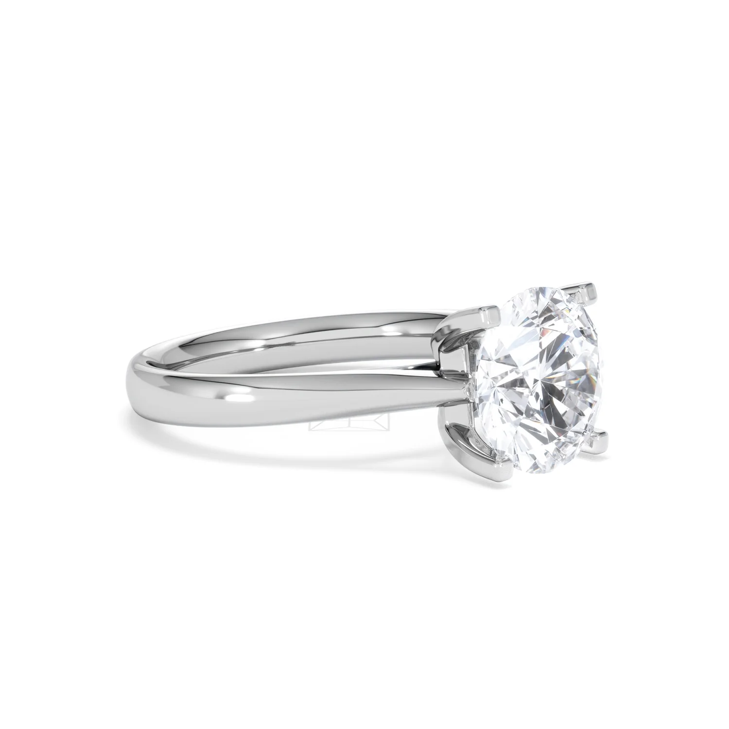 Grace 3.00ct Lab Diamond Round Cut Engagement Ring in 18K White Gold G/VS1 - Image 19