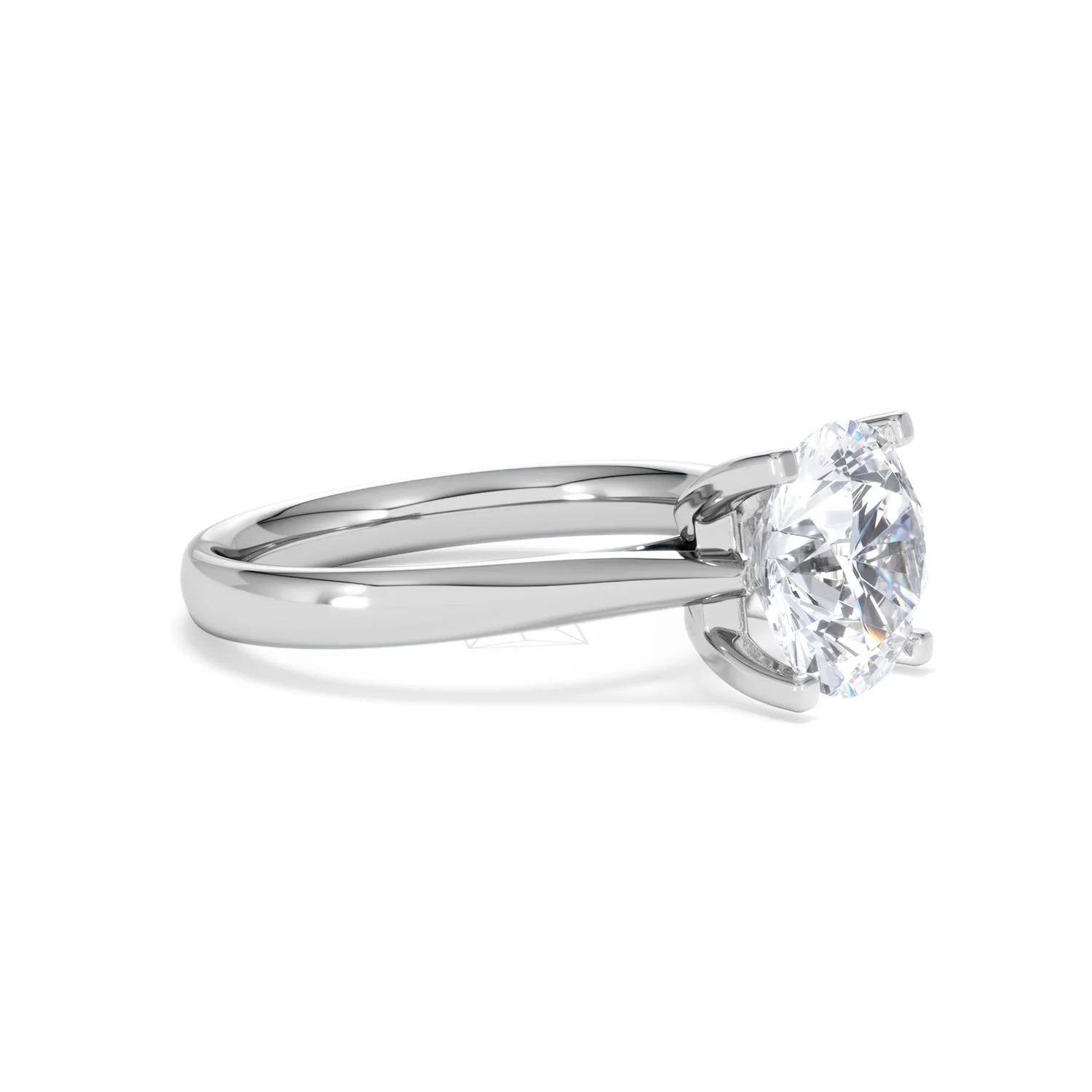 Grace 3.00ct Lab Diamond Round Cut Engagement Ring in 18K White Gold G/VS1 - Image 21