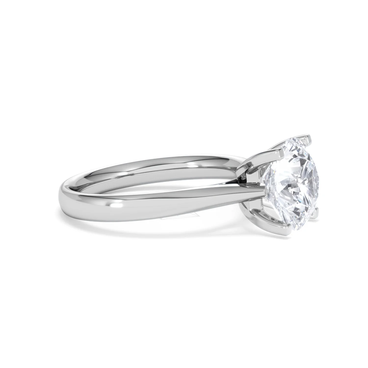 Grace 3.00ct Lab Diamond Round Cut Engagement Ring in 18K White Gold G/VS1 - Image 23
