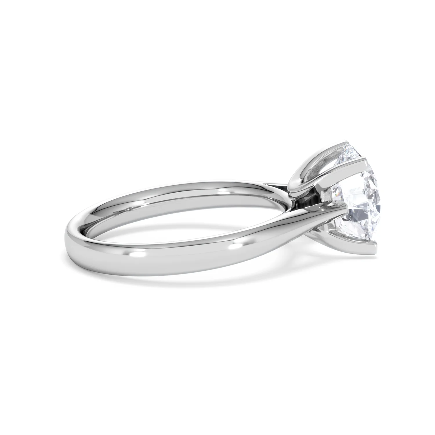 Grace 3.00ct Lab Diamond Round Cut Engagement Ring in 18K White Gold G/VS1 - Image 31