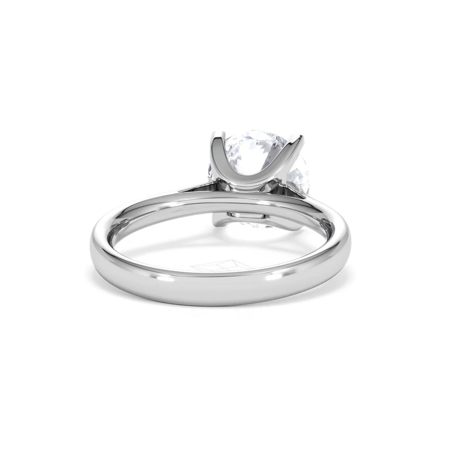 Grace 3.00ct Lab Diamond Round Cut Engagement Ring in 18K White Gold G/VS1 - Image 46