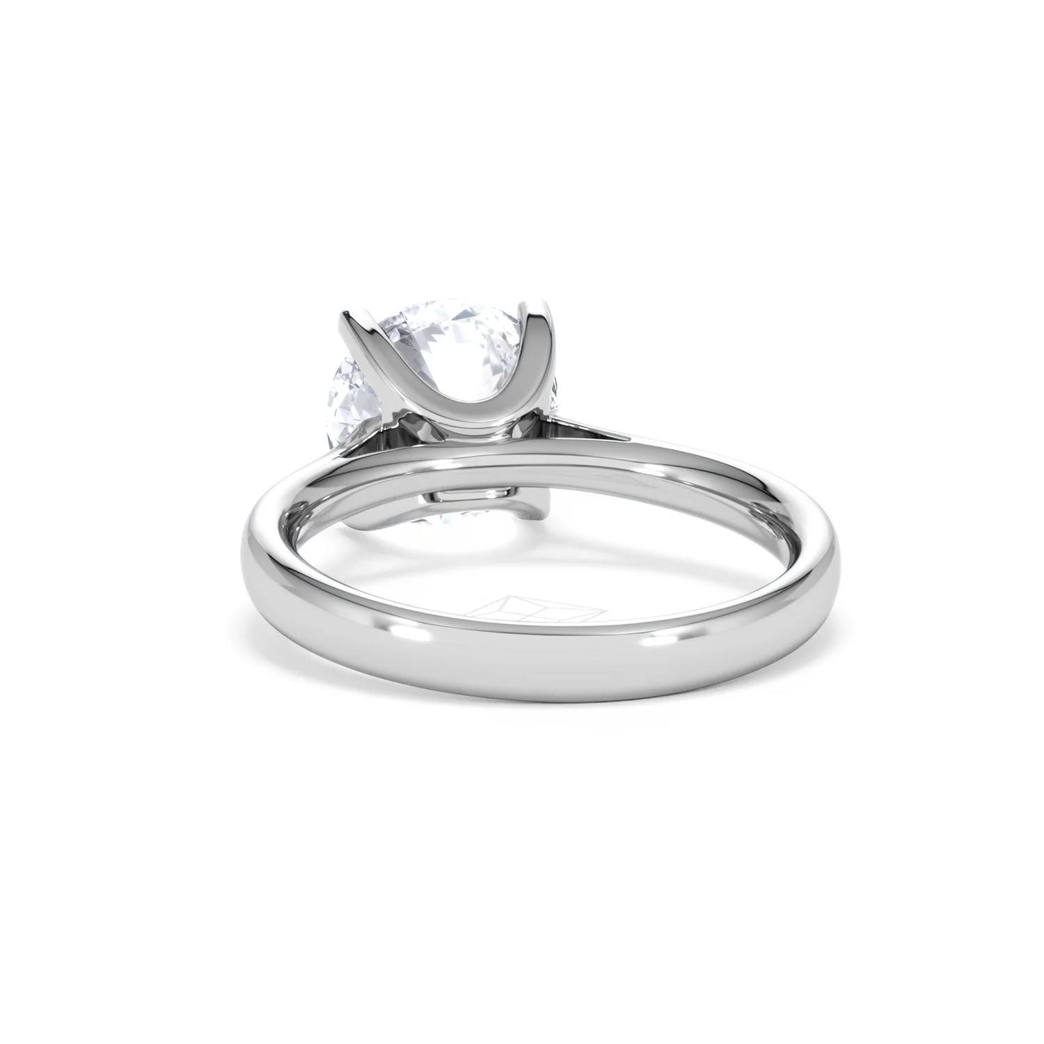 Grace 3.00ct Lab Diamond Round Cut Engagement Ring in 18K White Gold G/VS1 - Image 52