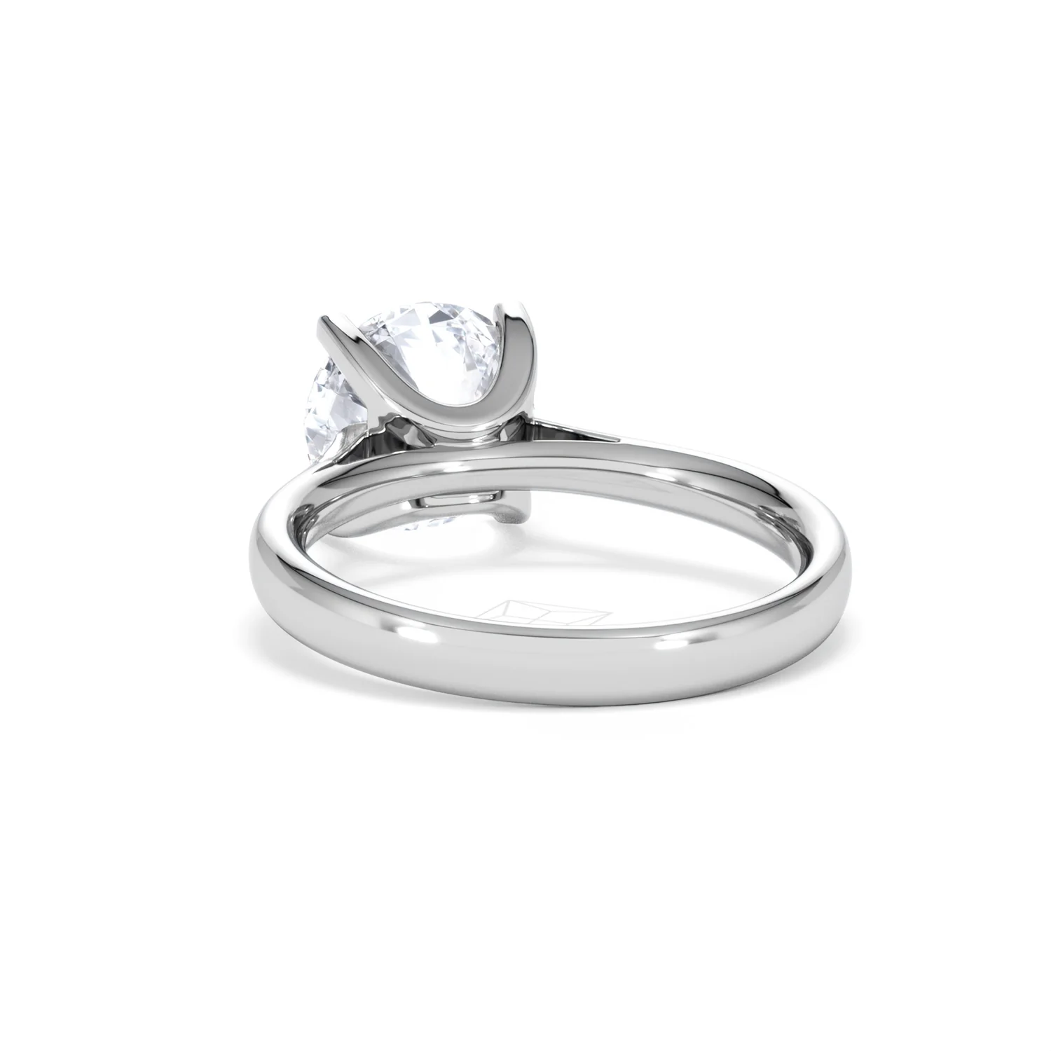 Grace 3.00ct Lab Diamond Round Cut Engagement Ring in 18K White Gold G/VS1 - Image 53