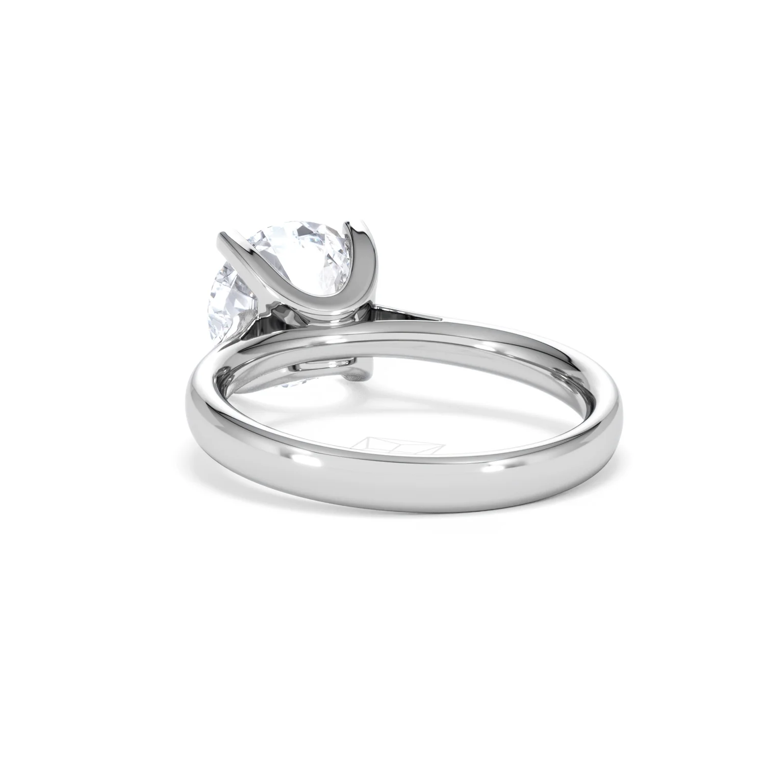 Grace 3.00ct Lab Diamond Round Cut Engagement Ring in 18K White Gold G/VS1 - Image 54