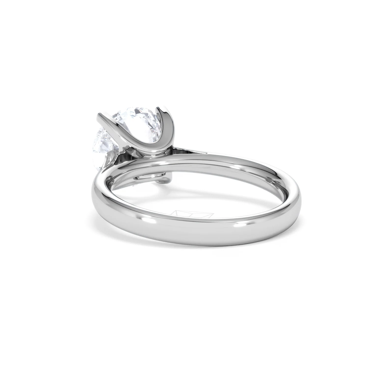 Grace 3.00ct Lab Diamond Round Cut Engagement Ring in 18K White Gold G/VS1 - Image 55