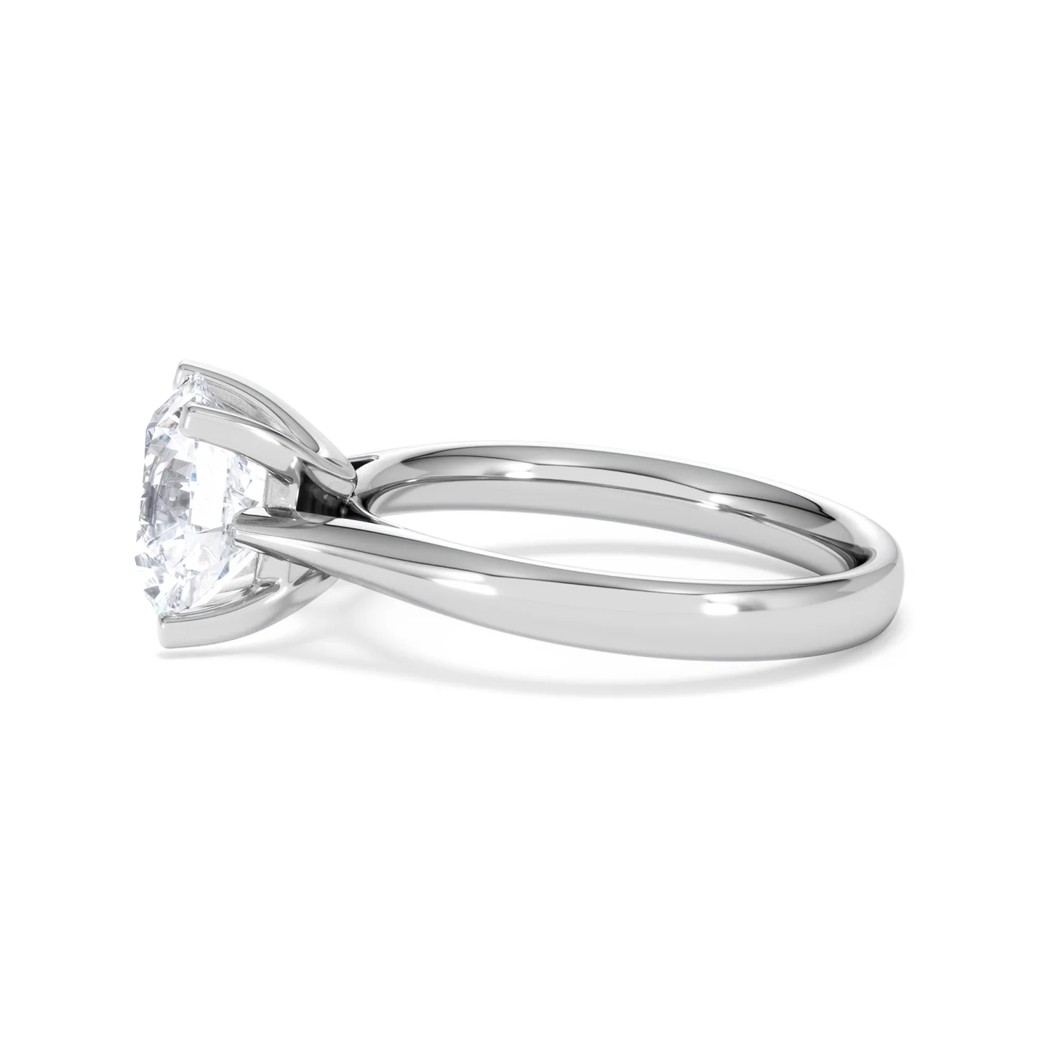 Grace 3.00ct Lab Diamond Round Cut Engagement Ring in 18K White Gold G/VS1 - Image 70
