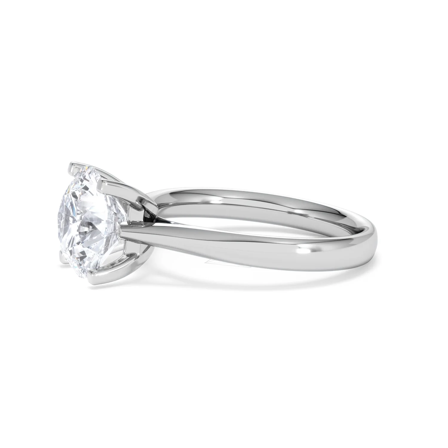 Grace 3.00ct Lab Diamond Round Cut Engagement Ring in 18K White Gold G/VS1 - Image 74