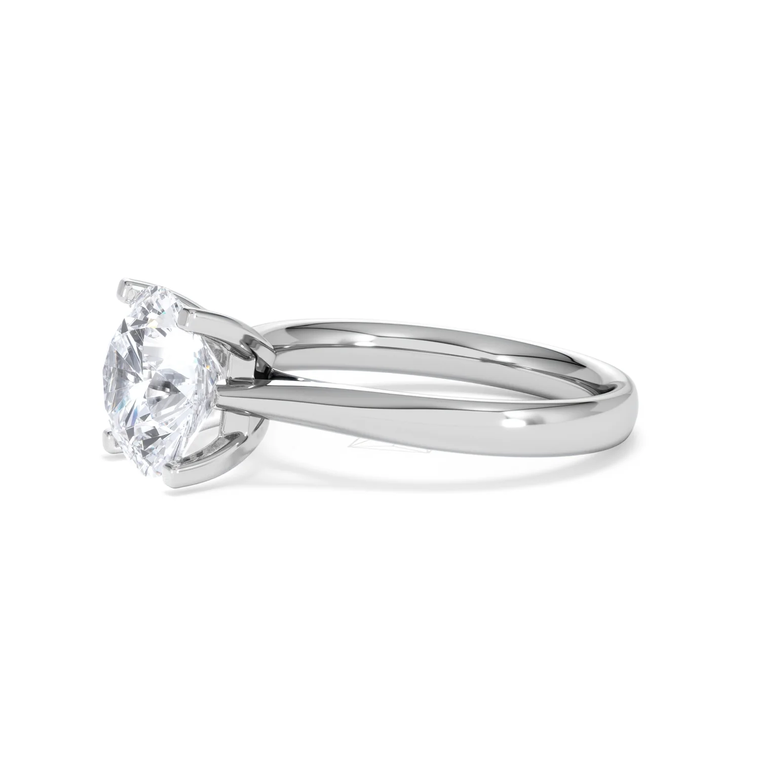Grace 3.00ct Lab Diamond Round Cut Engagement Ring in 18K White Gold G/VS1 - Image 75