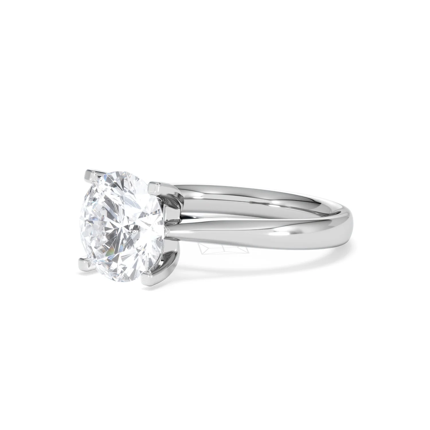 Grace 3.00ct Lab Diamond Round Cut Engagement Ring in 18K White Gold G/VS1 - Image 80