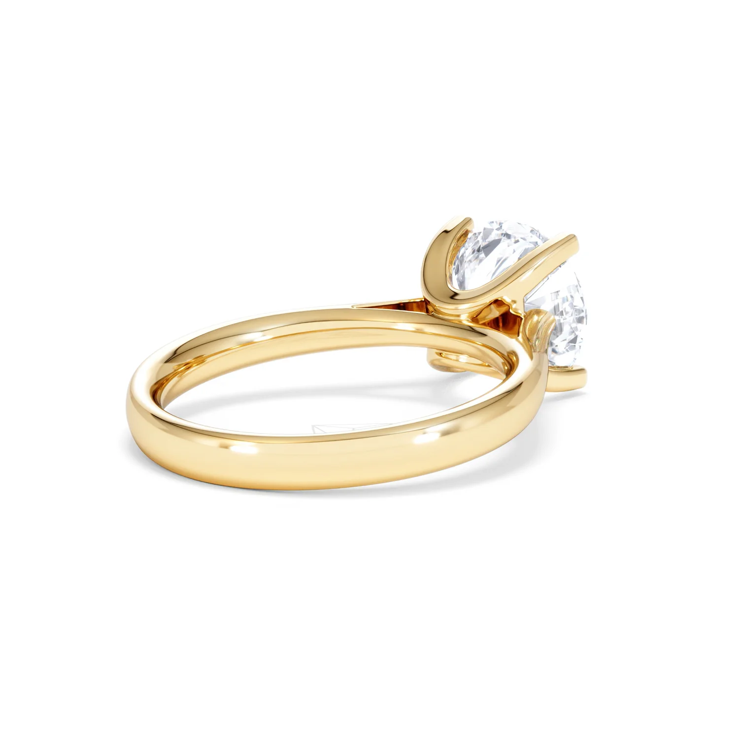 Grace 3.00ct Lab Diamond Round Cut Engagement Ring in 18K Yellow Gold G/VS1 - Image 39