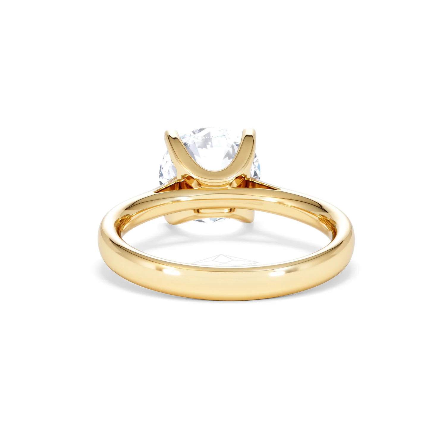 Grace 3.00ct Lab Diamond Round Cut Engagement Ring in 18K Yellow Gold G/VS1 - Image 49