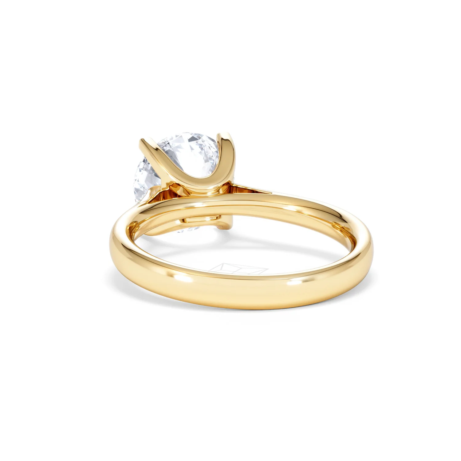 Grace 3.00ct Lab Diamond Round Cut Engagement Ring in 18K Yellow Gold G/VS1 - Image 52