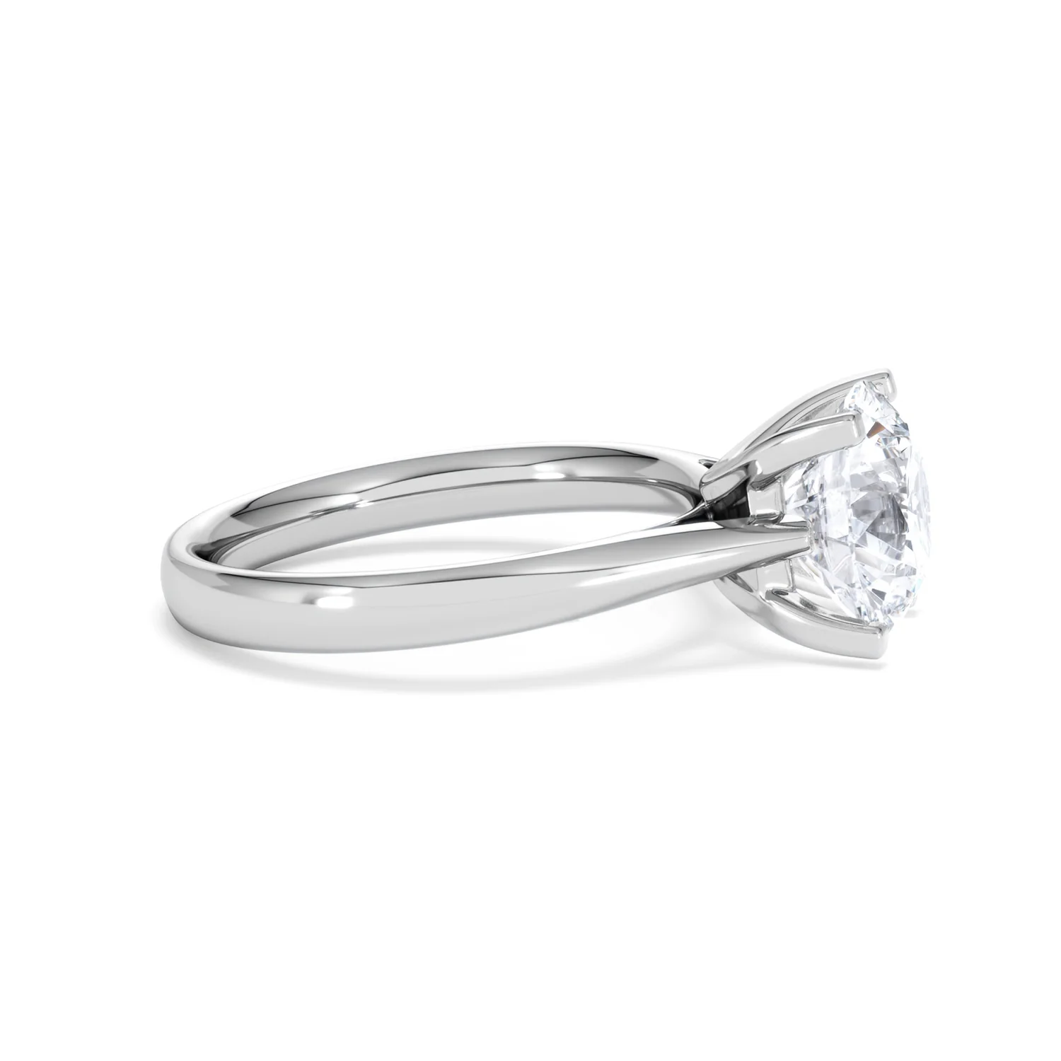 Grace 3.00ct Lab Diamond Round Cut Engagement Ring in Platinum G/VS1 - Image 26