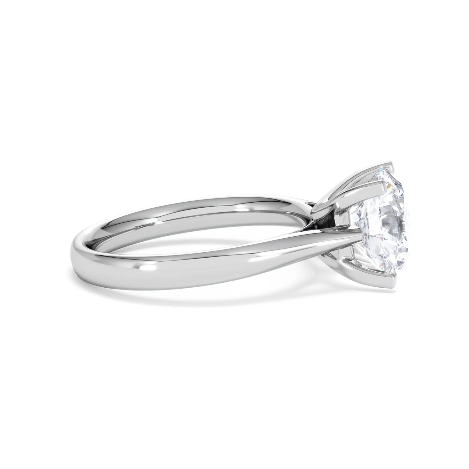 Grace 3.00ct Lab Diamond Round Cut Engagement Ring in Platinum G/VS1 - Image 27