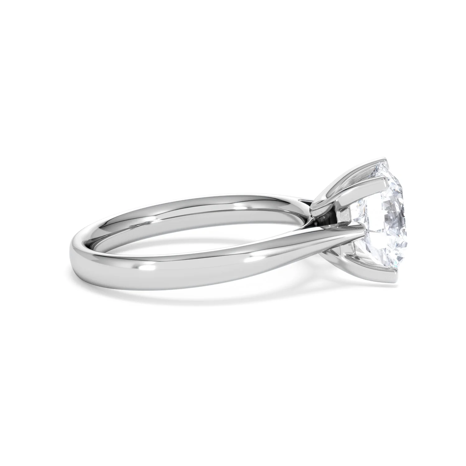 Grace 3.00ct Lab Diamond Round Cut Engagement Ring in Platinum G/VS1 - Image 28