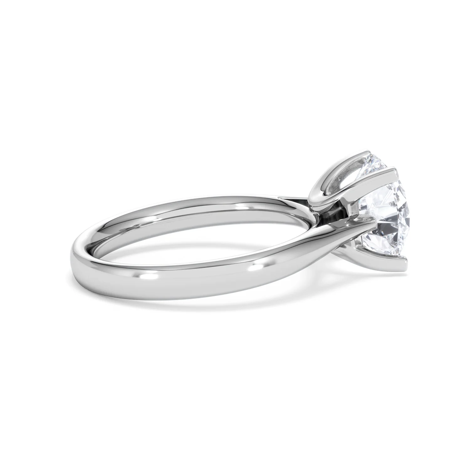 Grace 3.00ct Lab Diamond Round Cut Engagement Ring in Platinum G/VS1 - Image 32