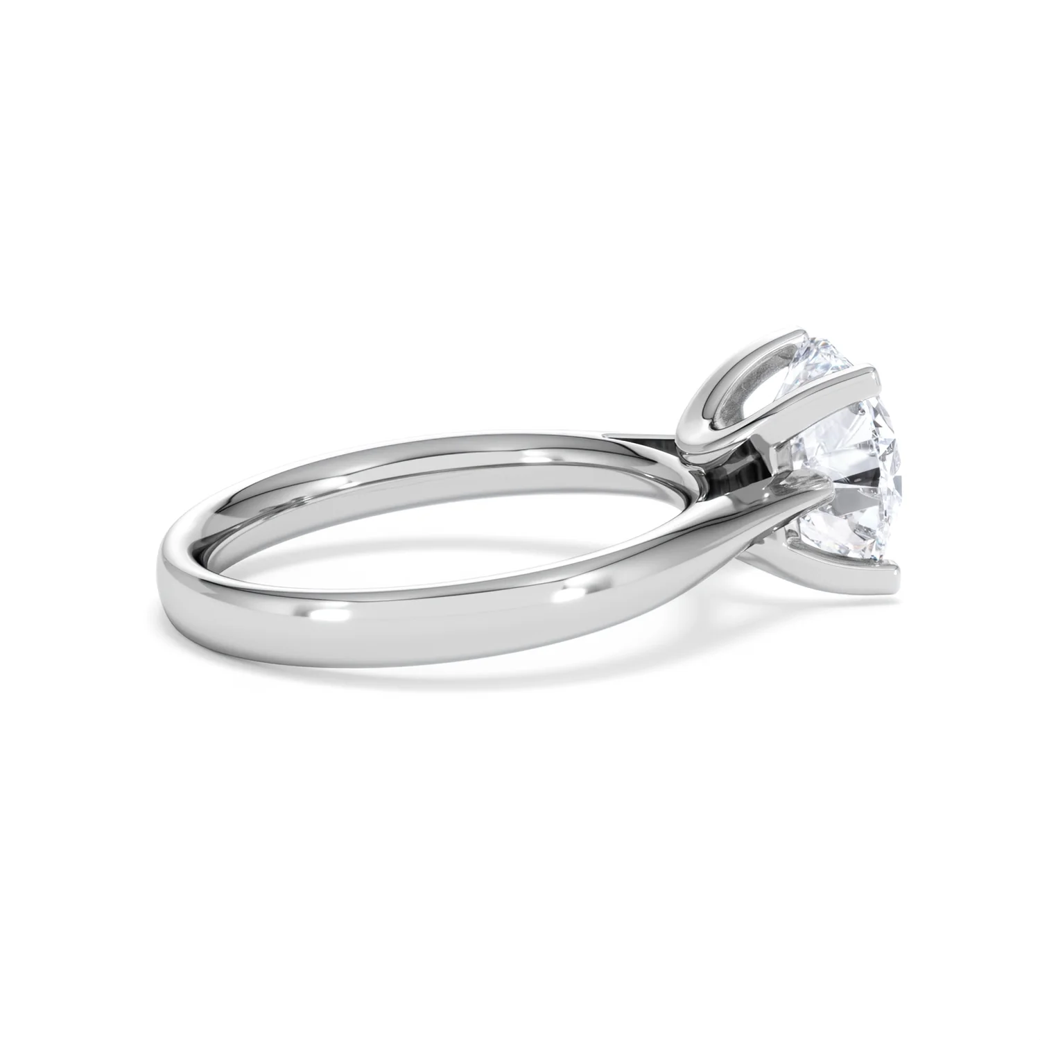 Grace 3.00ct Lab Diamond Round Cut Engagement Ring in Platinum G/VS1 - Image 33