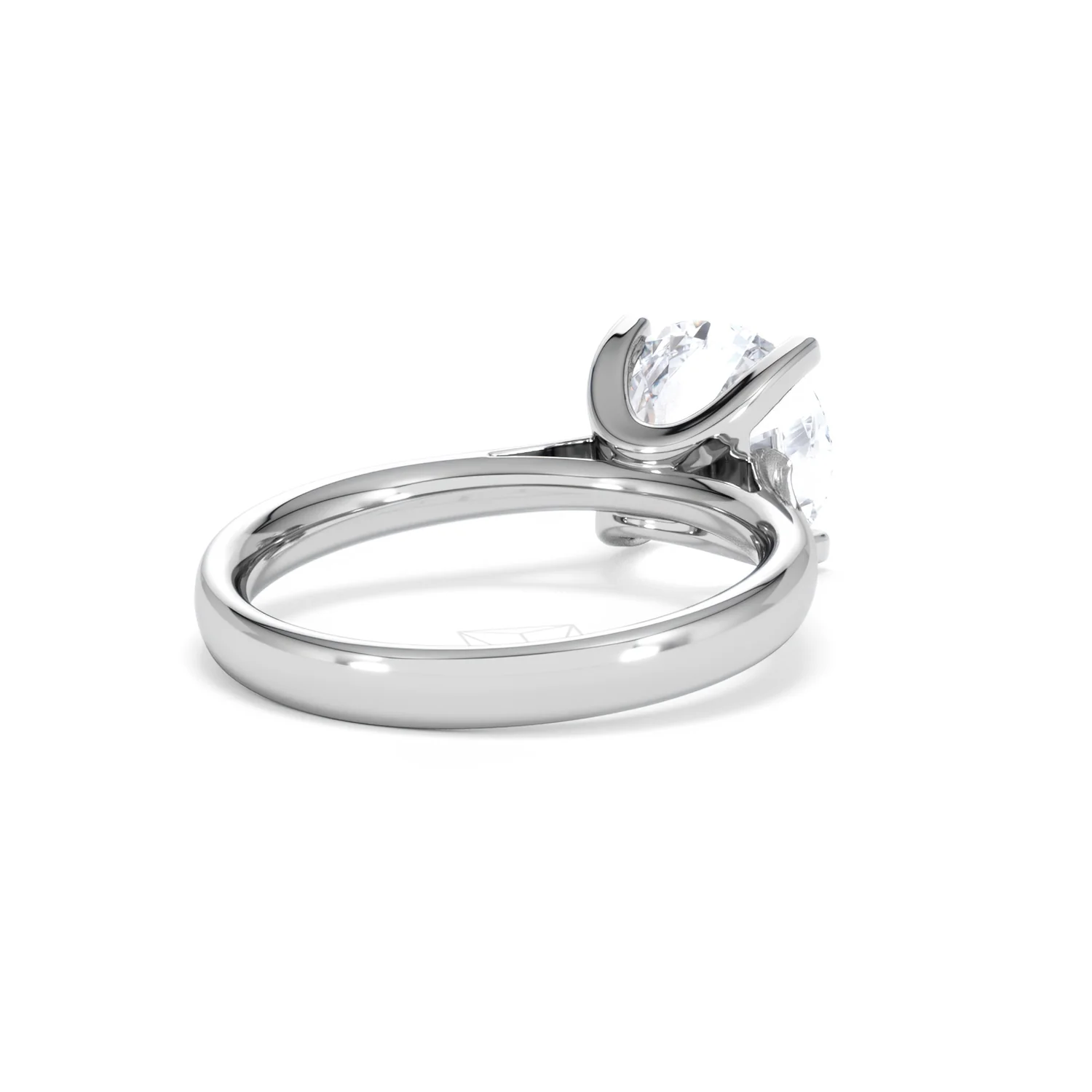 Grace 3.00ct Lab Diamond Round Cut Engagement Ring in Platinum G/VS1 - Image 42