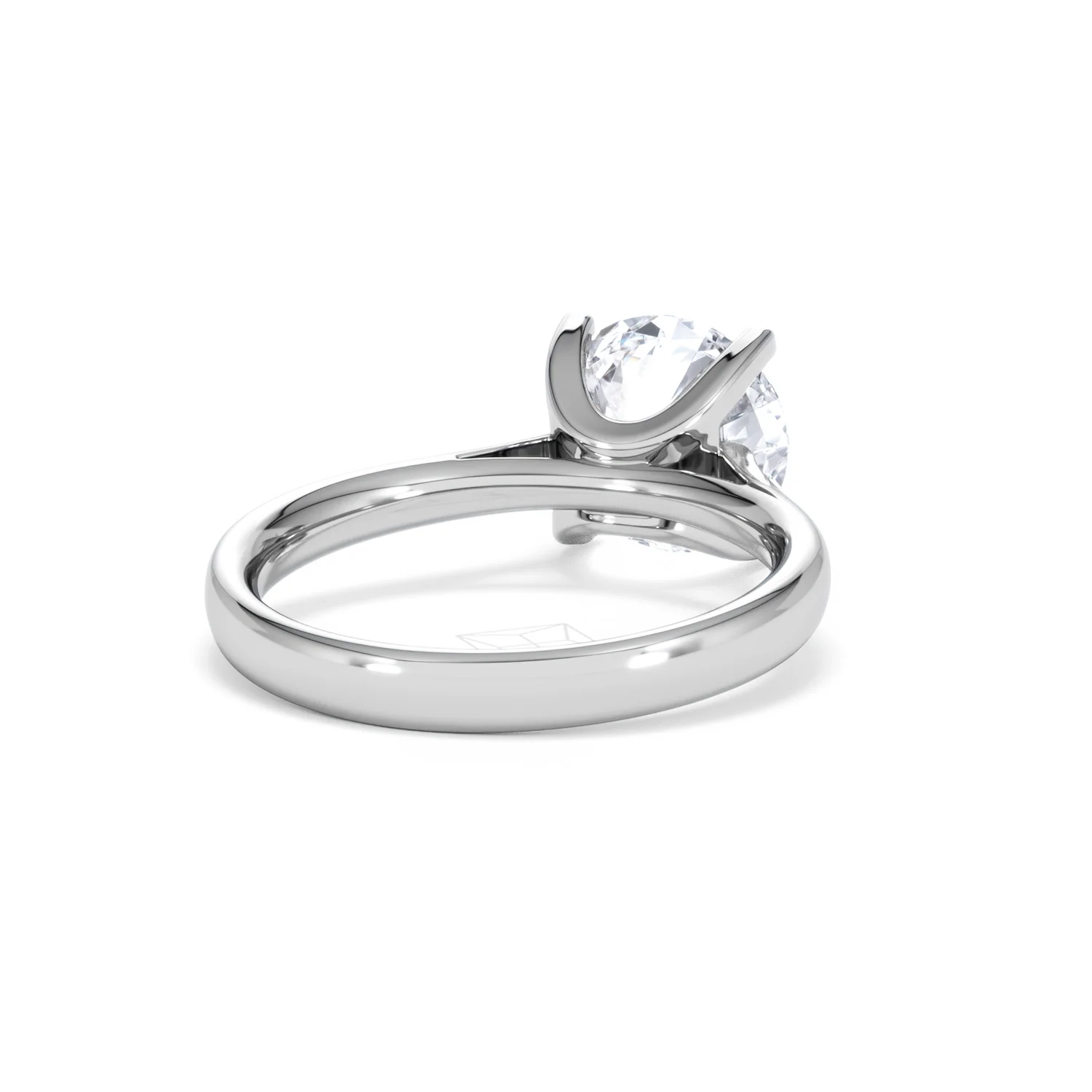 Grace 3.00ct Lab Diamond Round Cut Engagement Ring in Platinum G/VS1 - Image 44