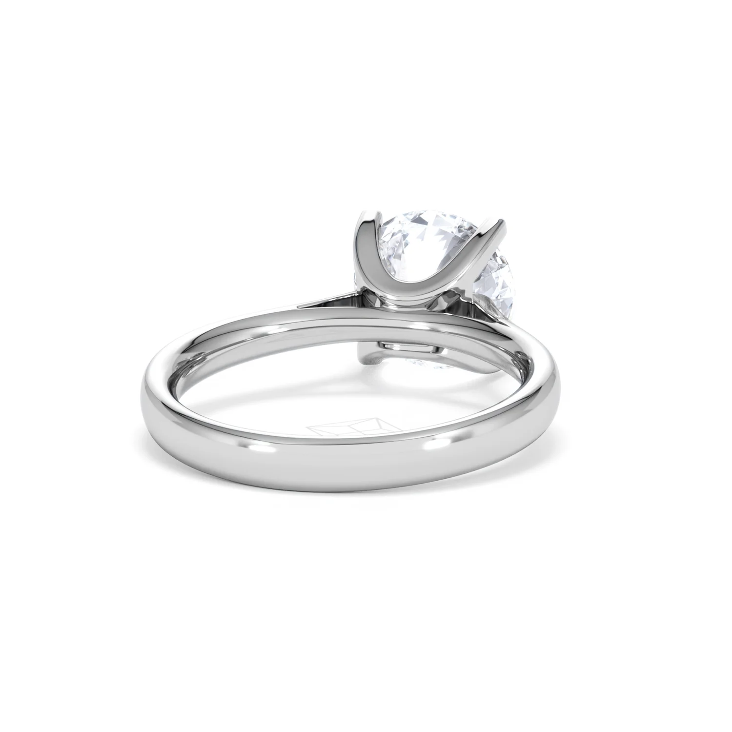 Grace 3.00ct Lab Diamond Round Cut Engagement Ring in Platinum G/VS1 - Image 45