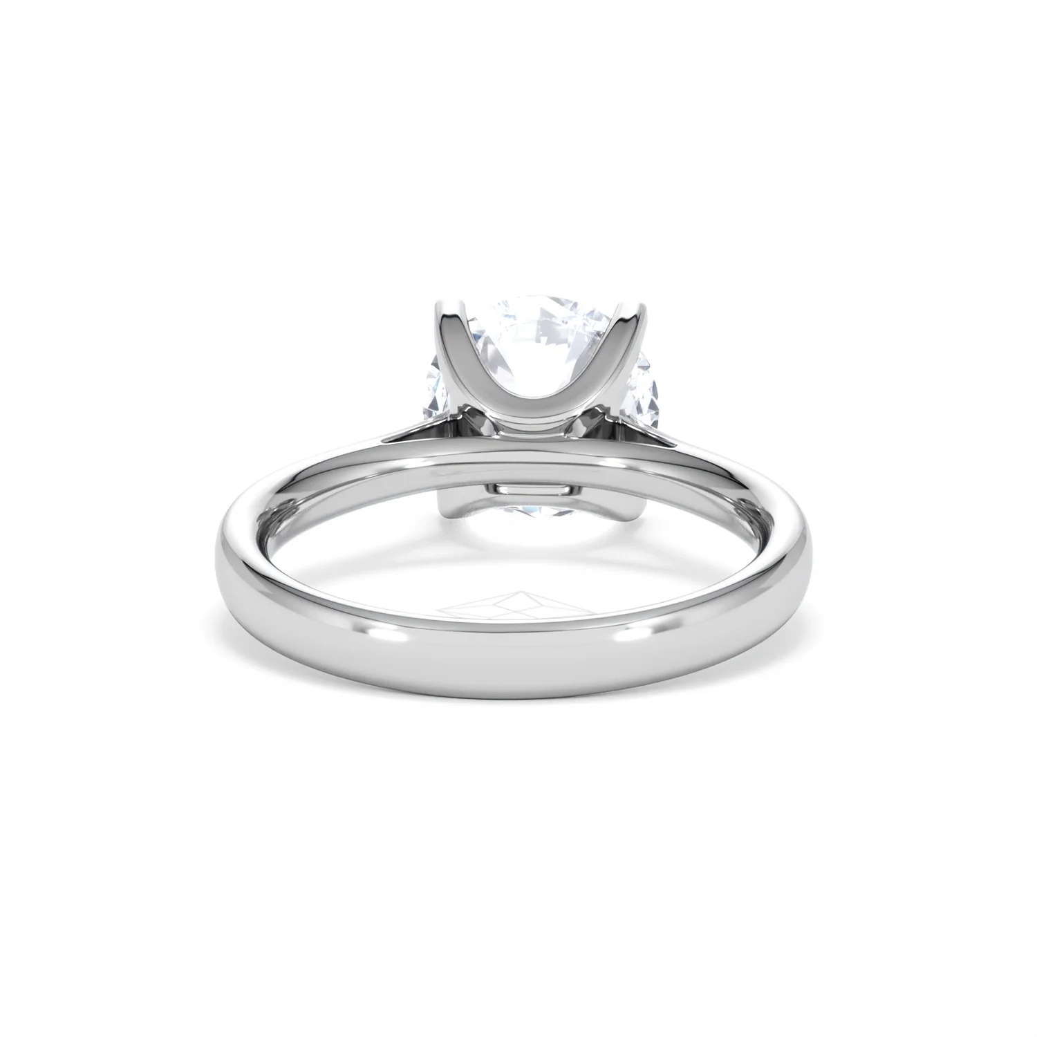 Grace 3.00ct Lab Diamond Round Cut Engagement Ring in Platinum G/VS1 - Image 48