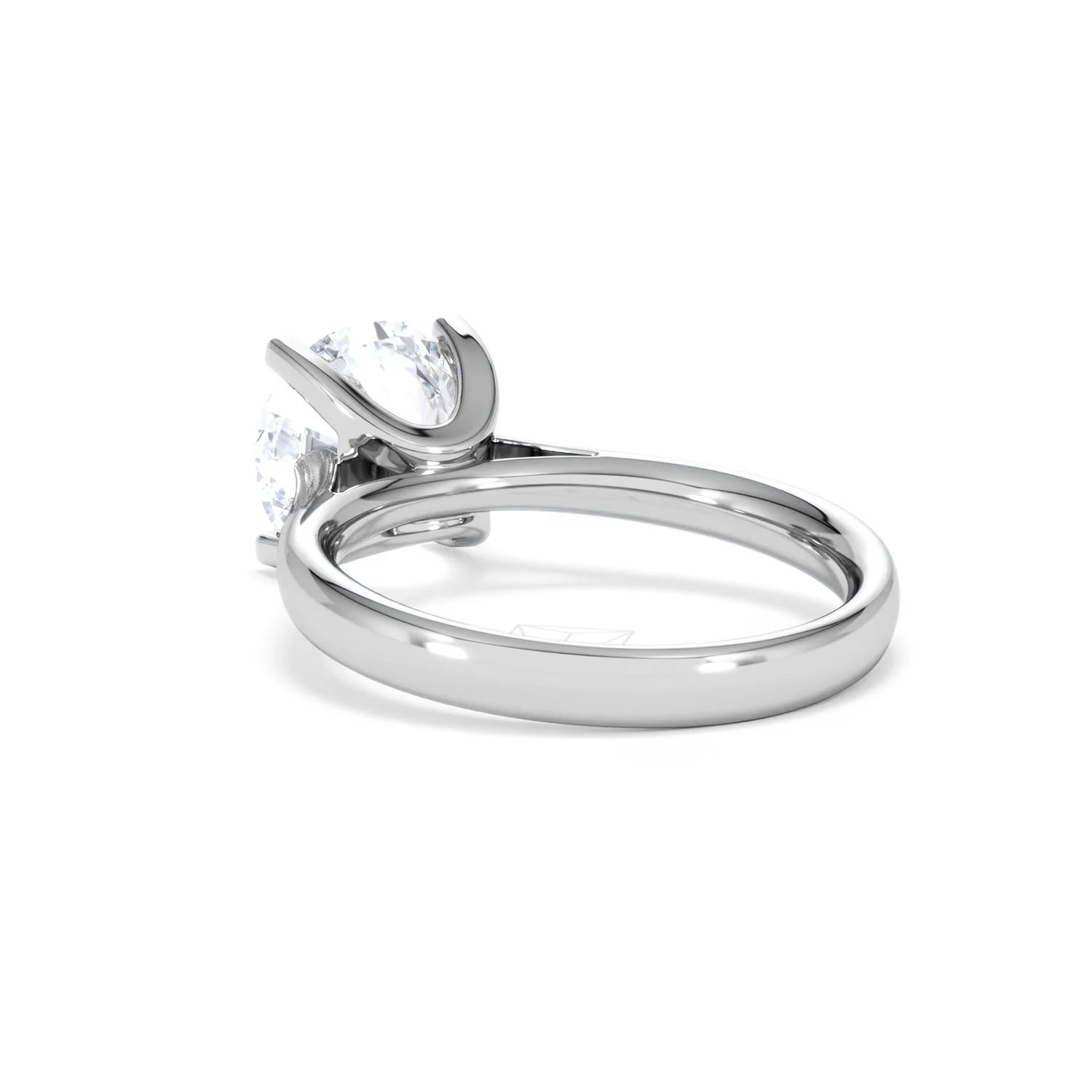 Grace 3.00ct Lab Diamond Round Cut Engagement Ring in Platinum G/VS1 - Image 56