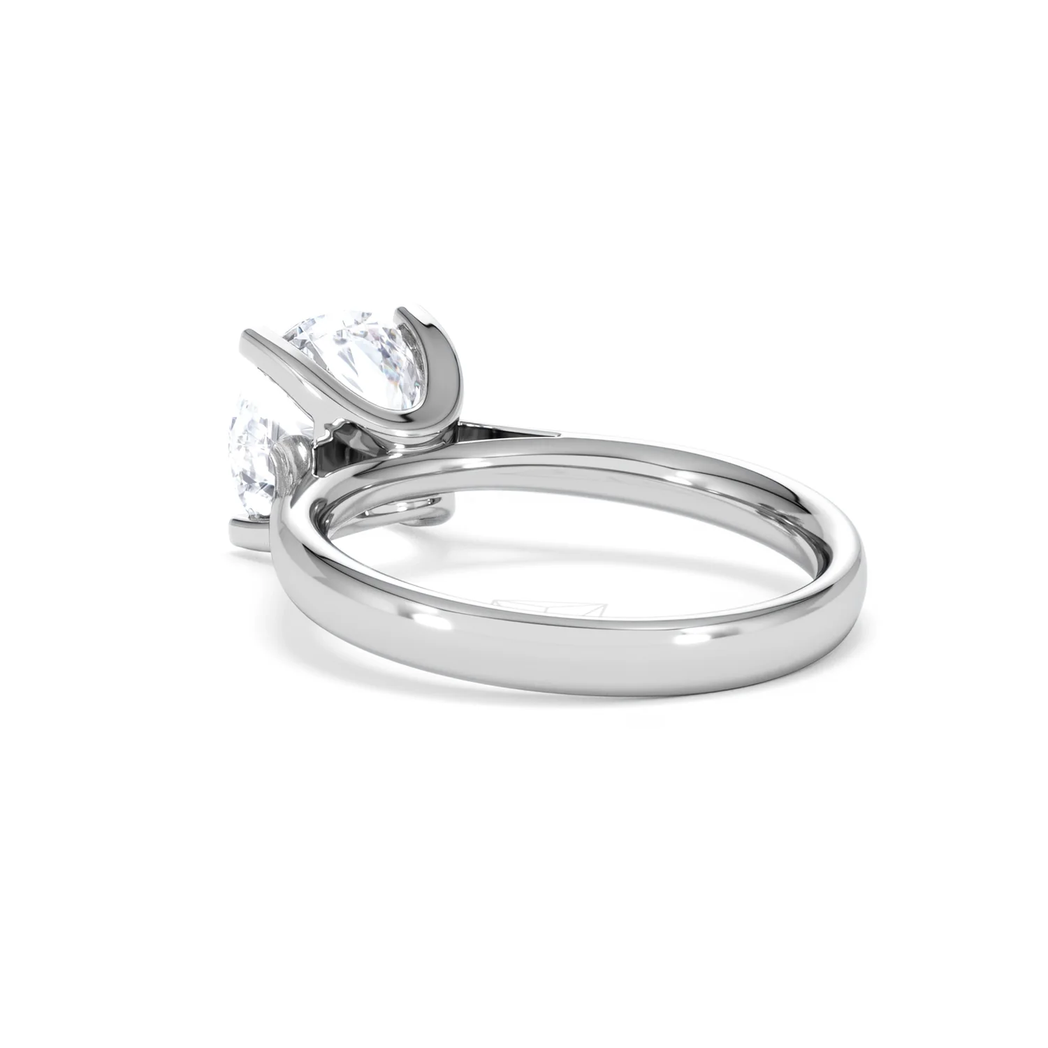 Grace 3.00ct Lab Diamond Round Cut Engagement Ring in Platinum G/VS1 - Image 57