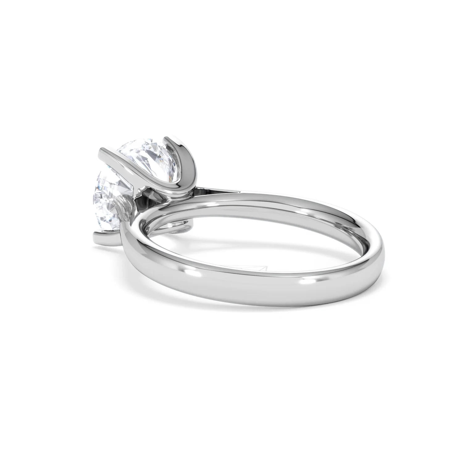 Grace 3.00ct Lab Diamond Round Cut Engagement Ring in Platinum G/VS1 - Image 58